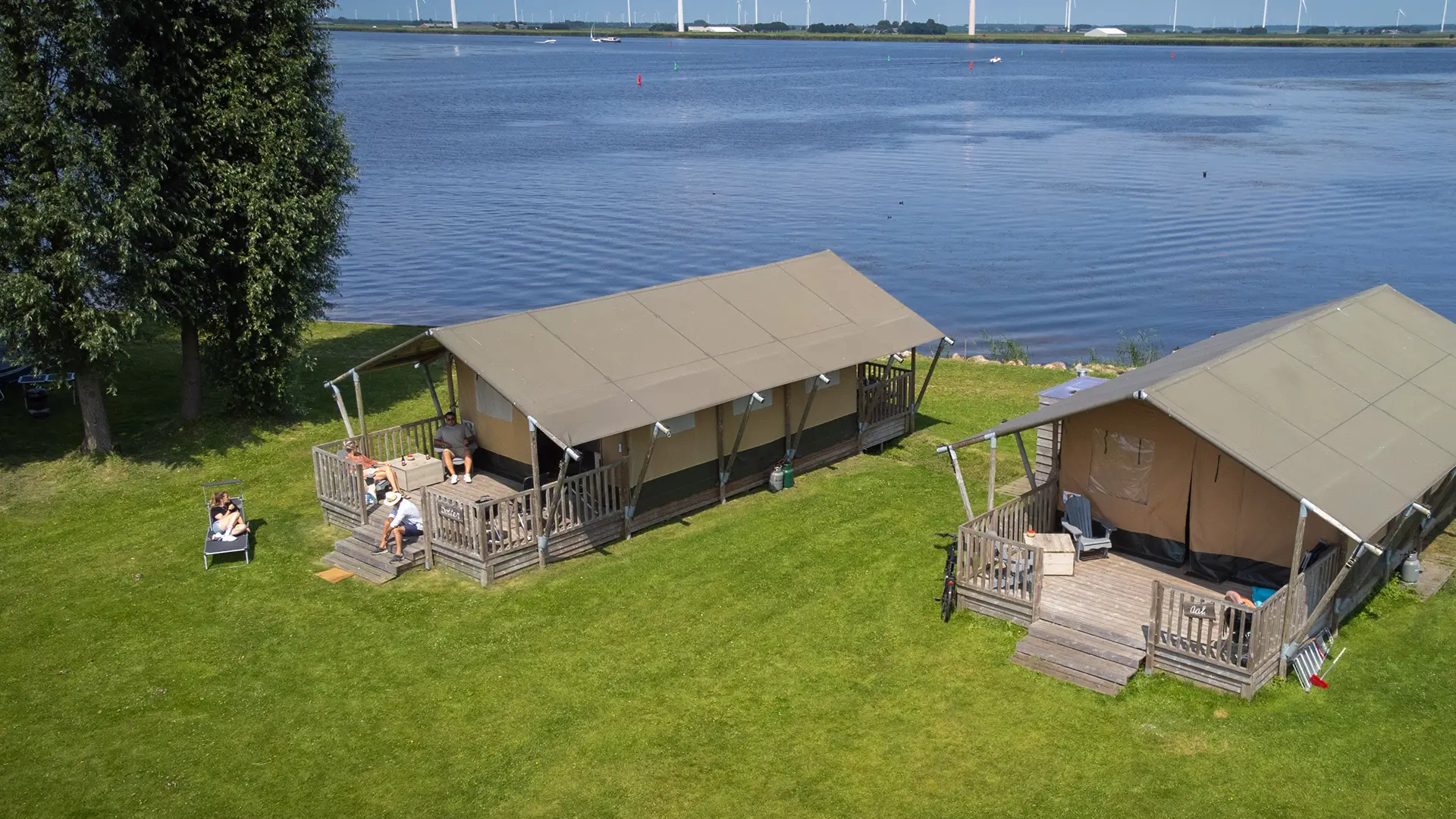 Glamping van Jachthaven Nieuwboer