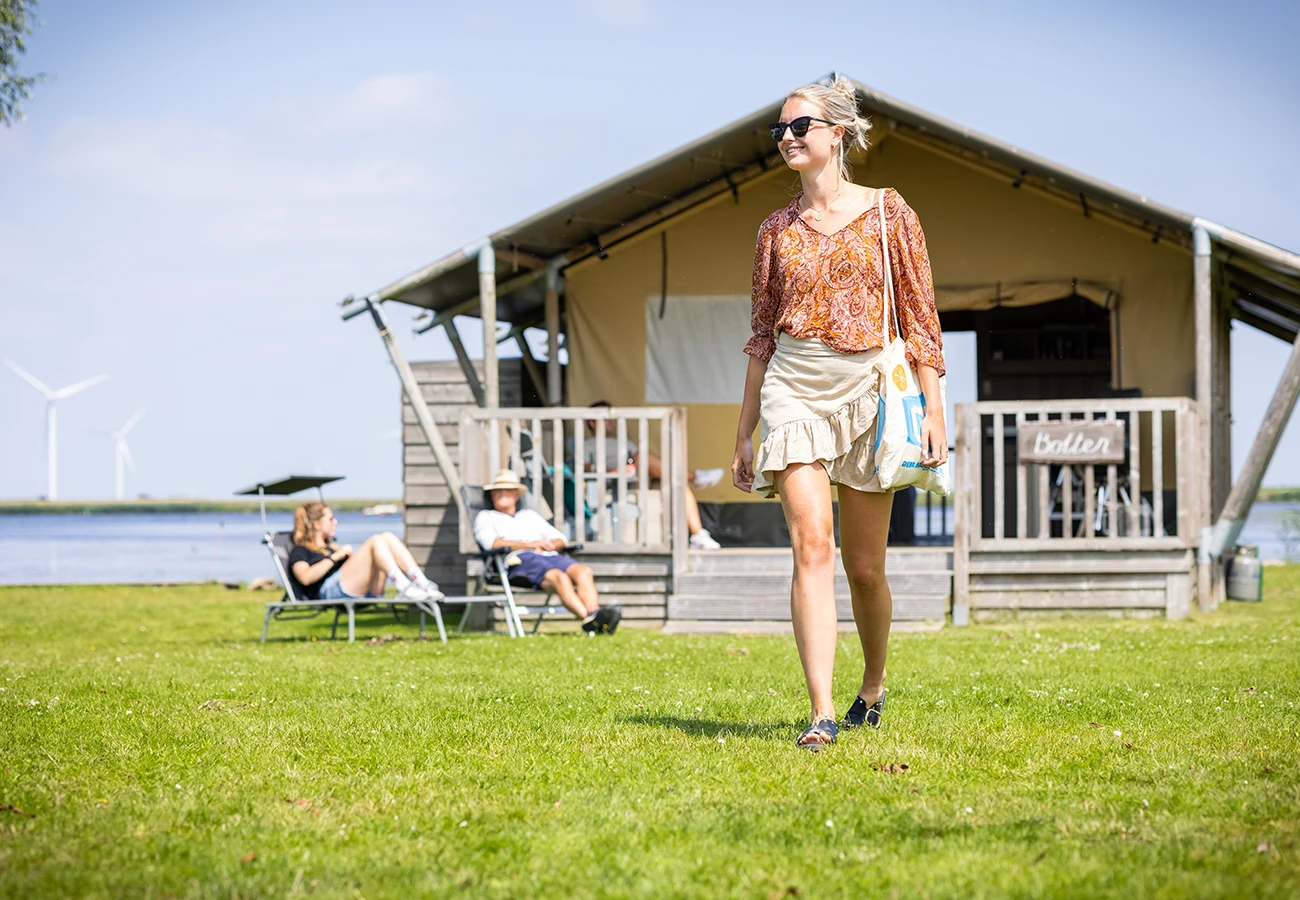 Glamping van Jachthaven Nieuwboer